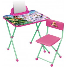 Комплект детской мебели Disney 2 "Феи. Азбука"(стол 570+пен+стул мяг )