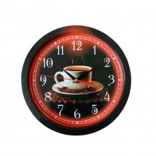 Часы Чашка кофе, металл, 28,2 см