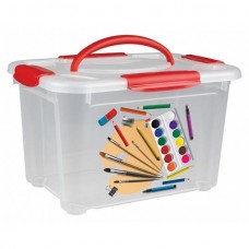 Коробка универсальная с ручкой и декором "Детское творчество" 5,5л.