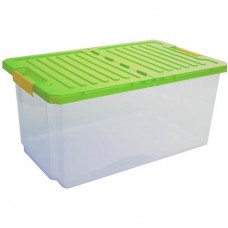 Ящик для хранения 12л.Unibox зеленый прозрачный