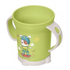 Чашка детская с декором 270мл, (зеленый)