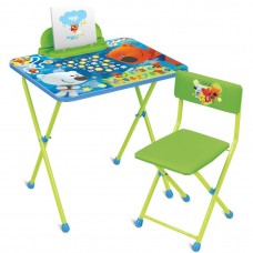 Комплект детской мебели "Ми-Ми-Мишки" (стол+бол.пен+стул с водоотталкивающей пропиткой)