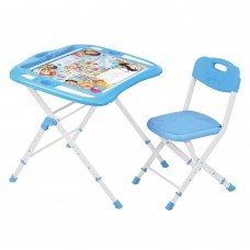 Комплект детской мебели  «Ника» с азбукой в кругу друзей  (стол-парта 640+стул)