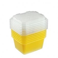 Контейнер 0,35 л для заморозки Zip mini набор 6 шт (лимон)