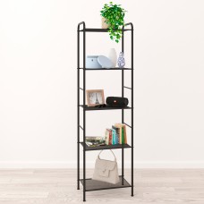 Стеллаж "Валенсия 15" (VALENCIA 15 Shelf rack) 45,5х30х155,5 см черный