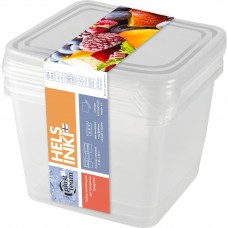 Набор контейнеров 0,75л. для заморозки квадр. 3 шт. Frozen (115х115х110 мм) *